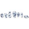 Tnfeeon Set di Vasi per Decorazione di Case per Bambole 7 Pezzi, Simulazione di Porcellana Blu E Bianca di Simulazione Squisita 1:12 Dollhouse