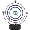 Zerodis Swing Ball Elettronico Scrivania Moto Perpetuo Giocattolo di Scienze Fisiche Cinetico Art Globe Newton Pendulum Balls per Ufficio Casa Ornamenti