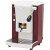 Faber Piccola Slot Basic Macchina Per Caffe Con Pressacialda In Ottone Telaio In Metallo Borgogna E Frontale In Policarbonato Bianco