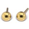 STUDEX ITALIA Srl System75™ Orecchini Pallina Oro 3mm Acciaio 101 STUDEX® 2 Pezzi
