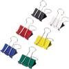 MAUL Morsettiera originale mauly (12 pezzi) da 19 mm | fissaggio con 7 mm per morsetto fino a 70 fogli di carta | versatile in ufficio, come gadget da cucina e in casa | colorato