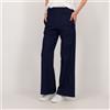 Mama M'ama Jeans ampi in tessuto elastico con tasche