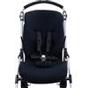 JYOKO KIDS Materassino per passeggino e carrozzina compatibile con Bee 3, Bee 5, Bee Plus, realizzato in tessuto di cotone + schiuma e tecnica traspirante (Black Series)