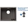 Blanco ETAGON 500-U Grigio Vulcano + Set Total Black 2527258