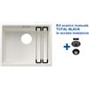 Blanco ETAGON 500-U Bianco + Set Total Black 2522231