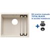 Blanco ETAGON 500-U Soft White + Set Total Black 2527075