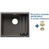 Blanco ETAGON 500-U Grigio Vulcano + Set Satin Gold 3527258