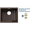 Blanco ETAGON 500-U Caffè + Set Satin Gold 3522236