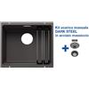 Blanco ETAGON 500-U Grigio Roccia + Set Dark Steel 4522228