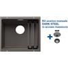 Blanco ETAGON 500-U Grigio Vulcano + Set Dark Steel 4527258