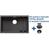 Blanco ETAGON 700-U Grigio Roccia + Set Total Black - 2525168