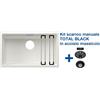 Blanco ETAGON 700-U Bianco + Set Total Black - 2525171