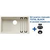 Blanco ETAGON 700-U Soft White + Set Total Black - 2527078