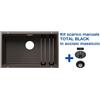 Blanco ETAGON 700-U Caffè + Set Total Black - 2525176
