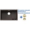 Blanco ETAGON 700-U Caffè + Set Satin Gold - 3525176