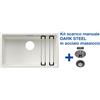 Blanco ETAGON 700-U Bianco + Set Dark Steel 4525171