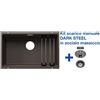 Blanco ETAGON 700-U Caffè + Set Dark Steel 4525176