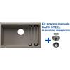Blanco ETAGON 700-U Tartufo + Set Dark Steel 4525174