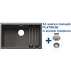 Blanco ETAGON 700-U Grigio Vulcano + Set Platinum 5527261