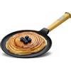 4BIG.fun Padella per pancake, Ø 24 cm, in ghisa per crepes/frittelle, padella per omlette, padella per frittelle, padella per crêpes, padella per crepe per tutti i piani cottura, con induzione