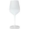 WAF RucBicchieri Set 6 CALICI da Vino/Cocktail EVENT TASTING BLOWN STEMGLASS 33cl. INFRANGIBILI, in Tritan® (Plastica Rigida), BPA-Free, Riutilizzabili e Lavabili in lavastoviglie, (Bianco)