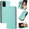 Beajew Cover per Samsung Galaxy A41 Flip Custodia in Pelle PU, Cover Portafoglio,Funzione Supporto,Magnetica,Slot Schede,Protettiva Custodia Resistente Antiurto,Premium Wallet Libro Case-Verde