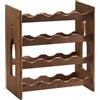 MEETING Cantinetta legno scuro 16 posti sovrapponibile cm 42x25x50h