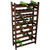MEETING Cantinetta legno massello scuro 54 posti cm 65x25x119h
