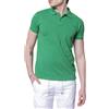 Blooker Polo manica corta in cotone piquet colore verde