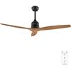 Cecotec - Ventilatori da Soffitto EnergySilence Aero 5270 DarkWood - 40 W, Diametro 132 cm, Telecomando, Timer Fino a 8 Ore, 6 Velocità, 3 Pale, Estate/Inverno, Altezza Regolabile