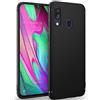 BENNALD Custodia per Samsung Galaxy A40 in TPU Opaco - Morbido Cover Slim Anti Scivolo, Protezione Posteriore Antiurto - Nero