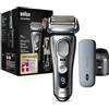 Braun Series 9 Pro Premium - Rasoio elettrico con testa di rasatura 4 + 1, rasoio elettrico da uomo, ProLift Trimmer, PowerCase, stazione di pulizia 5 in 1, prodotto in Germania, Wet&Dry, 9497cc,