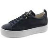 Paul Green Donna Scarpe Stringate 5017, Signora Scarpe comode Larghezza: Normale (Wms),Scarpa Bassa Comfort,Silber Metallic (Black),39 EU / 6 UK