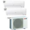 Mitsubishi Electric Mitsubishi MXZ2HA40VF + MSZHR25VFK + MSZHR35VFK Climatizzatore Dual split 9000btu + 12000btu Wi-Fi