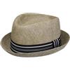 LIPODO Cappello Light Summer Pork Pie Uomo - da Giardiniere Estivo Cappelli Spiaggia con Nastro in Grosgrain Estate Primavera/Estate - L (58-59 cm) Beige