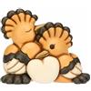 THUN - Coppia upupe con cuore, grandi - ceramica - Collezione L'amore Vola - 13.5 x 7 x 10.9 cm