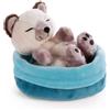 Nici: Gatto di peluche nel cesto - 12 cm