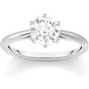 Thomas Sabo TR2474-051-14-54 - Anello in argento Sterling 925 con pietra bianca e zirconia cubica riciclata, misura 14, in metallo prezioso, Metallo