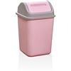 BOKIOESDE Pattumiera in plastica con Coperchio oscillante Pattumiera per la casa Pattumiera per rifiuti Grande capacità Cucina per Pavimenti Immondizia Forma Rettangolare Cestino di Carta, Rosa