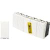 Vimar Plana 0T14008 Pulsante 1P NO 10 A 250 V~, 5 pezzi, illuminabile (unità di segnalazione non fornita), tasto sostituibile