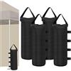 DQZSY 4 sacchi di sabbia per tenda, qualità industriale 600D, pesi, per gazebo, sacco di sabbia con cintura lunga, sacchi di sabbia per ogni gazebo, tettoia per esterni