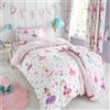 Happy Linen Company Set copripiumino - tema ballerine e danza classica - double face - rosa - Bambino