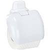 Wenko 17941100 Portarotoli con Calotta Pure, Materiale Plastico, 16 x 5 x 16 cm, Bianco
