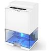 Vonsera Deumidificatore, 1000 ml, piccolo deumidificatore per casa, silenzioso con spegnimento automatico, adatto per ambienti fino a 26 m²