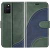BoxTii Cover per Galaxy S10 Lite/Galaxy A91 / Galaxy M80S, Custodia in PU Pelle Portafoglio per Samsung Galaxy S10 Lite/Galaxy A91 / Galaxy M80S, Magnetica Cover a Libro con Slot per Schede, Verde