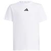 adidas ESSENTIALS T-SHIRT, T-shirt Unisex - Bambini, White/Black,