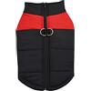 Homieco Cappotto Impermeabile per Cani, Giubbotto Imbottito Calda Impermeabile per Cane, Vestiti Cani Inverno