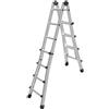 Marchetti Scala telescopica Black in alluminio 5 più 5 gradini altezza massima 5,2 mt