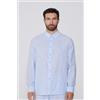Tezenis Camicia Manica Lunga In 100% Cotone Super Leggero Uomo Bianco
