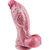 Umania Fallo enorme e spesso da 7,8 cm di diametro, fallo enorme realistico da 26,5 cm, fallo a ventosa in silicone, fallo spesso XXL, fallo anale largo punto G per adulti, adatto a uomini e donne esperti